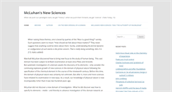Desktop Screenshot of mcluhansnewsciences.com